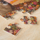 Whitetail Deer im Herbst Herbstfarben in New Engla Puzzle (Seite)