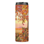 Whitetail Deer im Herbst Herbstfarben in New Engla Thermosbecher (Rückseite)