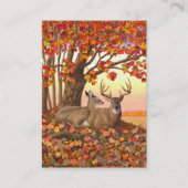 Whitetail Deer im Herbst Herbstfarben in New Engla Visitenkarte (Vorderseite)