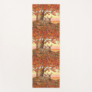 Whitetail Deer im Herbst Herbstfarben in New Engla Yogamatte