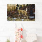 Whitetail Deer im Herbstwald Banner (Insitu)