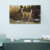 Whitetail Deer im Herbstwald Banner (Messeveranstaltung)