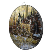 Whitetail Deer im Herbstwald Dartscheibe (Vorderseite rechts)