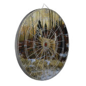 Whitetail Deer im Herbstwald Dartscheibe (Vorderseite Links)