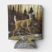 Whitetail Deer im Herbstwald Dosenkühler (Rückseite)