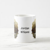 Whitetail Deer im Herbstwald Kaffeetasse (Mittel)