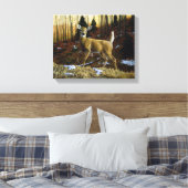 Whitetail Deer im Herbstwald Leinwanddruck (Insitu (Schlafzimmer))