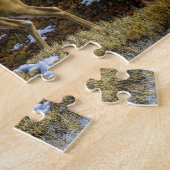 Whitetail Deer im Herbstwald Puzzle (Seite)