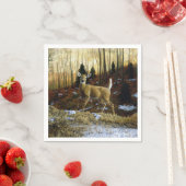 Whitetail Deer im Herbstwald Serviette (Beispiel)