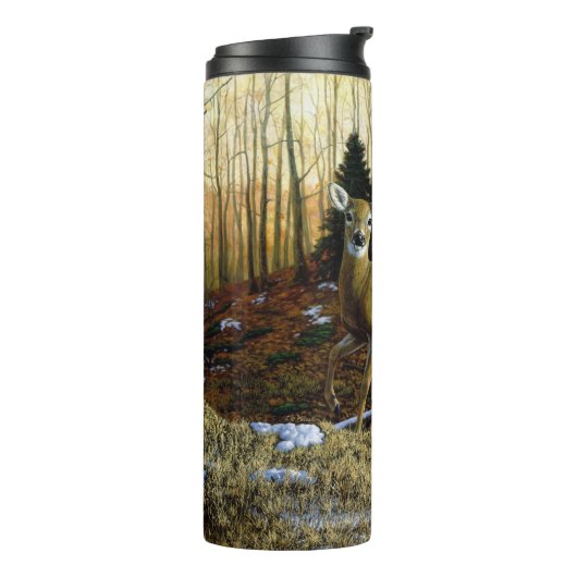 Whitetail Deer im Herbstwald Thermosbecher (Nach links gedreht)