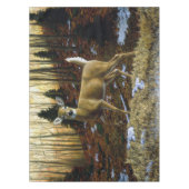 Whitetail Deer im Herbstwald Tischdecke (Vorderseite)