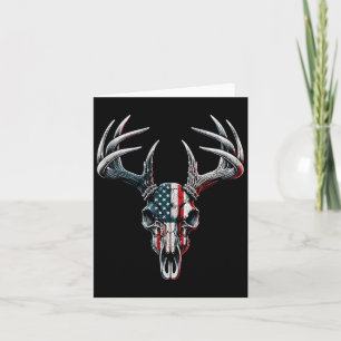 Whitetail Deer Jagd - Amerikanische Flagge auf Buc Karte