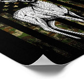 Whitetail Deer Jagd Jäger Gift Camouflage Ame Poster (Ecke)