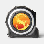 Whitetail Deer Jumping Fence Maßband (Vorderseite)