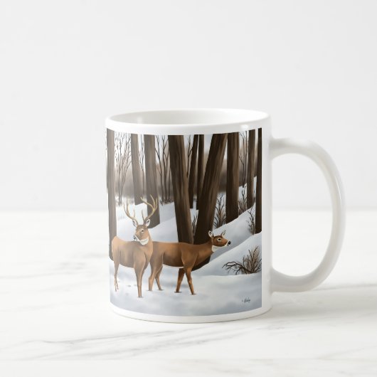Whitetail Deer Kaffeetasse (Rechts)