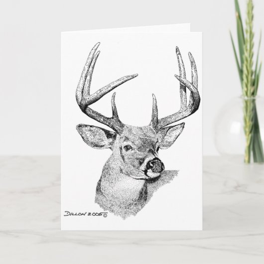 Whitetail Deer Karte (Vorderseite)