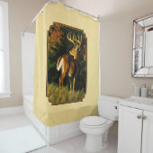 Whitetail Deer Monster Buck Yellow Duschvorhang (Beispiel)