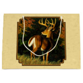 Whitetail Deer Monster Buck Yellow Große Geschenktüte (Vorderseite)