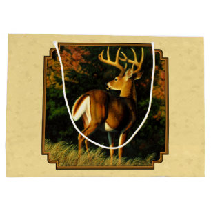 Whitetail Deer Monster Buck Yellow Große Geschenktüte