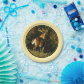 Whitetail Deer Monster Buck Yellow Pappteller (Party)