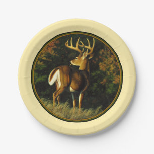 Whitetail Deer Monster Buck Yellow Pappteller