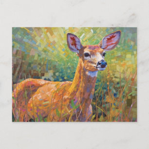 Whitetail Deer Mosaic Postkarte
