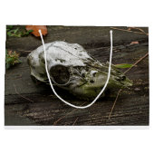 Whitetail Deer Skull Große Geschenktüte (Rückseite)