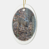 Whitetail Deer Spike Buck Christmas Ornament (Links)