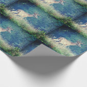 Whitetail Deer Summer Wrapping Paper Geschenkpapier (Ecke)