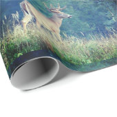 Whitetail Deer Summer Wrapping Paper Geschenkpapier (Rolleneckpunkt)