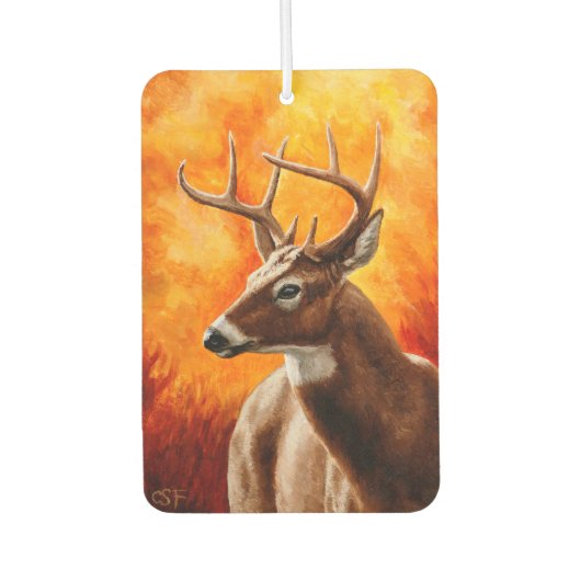 Whitetail Deer Trophy Buck Head Autolufterfrischer (Vorderseite)
