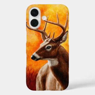 Whitetail Deer Trophy Buck Head iPhone 16 Hülle