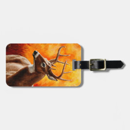 Whitetail Deer Trophy Buck Head Gepäckanhänger