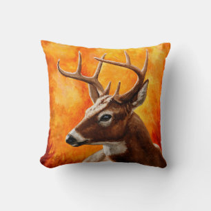 Whitetail Deer Trophy Buck Head Kissen