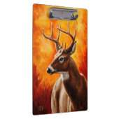 Whitetail Deer Trophy Buck Head Klemmbrett (Rechts)