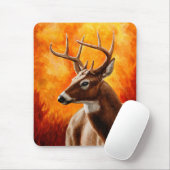 Whitetail Deer Trophy Buck Head Mousepad (Mit Mouse)