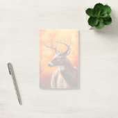 Whitetail Deer Trophy Buck Head Post-it Klebezettel (Büro)