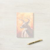 Whitetail Deer Trophy Buck Head Post-it Klebezettel (Auf Schreibtisch)