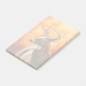 Whitetail Deer Trophy Buck Head Post-it Klebezettel (angewinkelt)