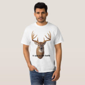 Whitetail Deer Trophy Buck Head T-Shirt (Vorne ganz)