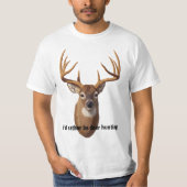 Whitetail Deer Trophy Buck Head T-Shirt (Vorderseite)