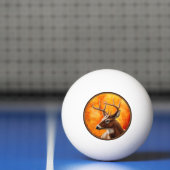 Whitetail Deer Trophy Buck Head Tischtennisball (Netto)