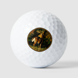Whitetail Deer Trophy Buck Jagd Golf Balls Golfball