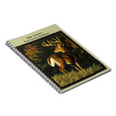 Whitetail Deer Trophy Buck Jagd Notizblock (Rechte Seite)