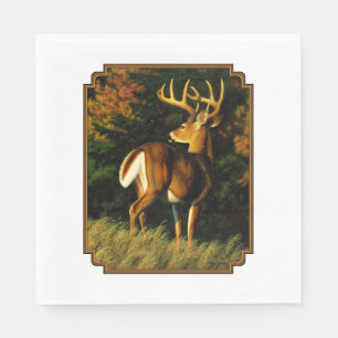 Whitetail Deer Trophy Buck Jagd Serviette