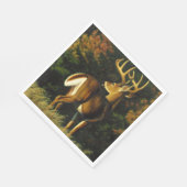 Whitetail Deer Trophy Buck Jagd Serviette (Ecke)