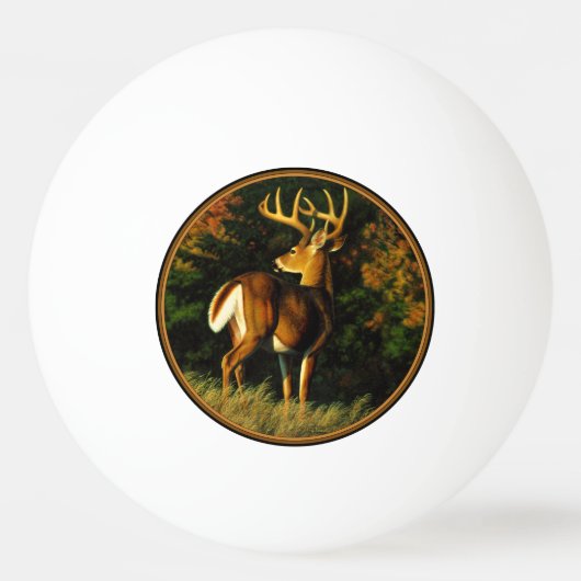 Whitetail Deer Trophy Buck Jagd Tischtennisball (Vorderseite)