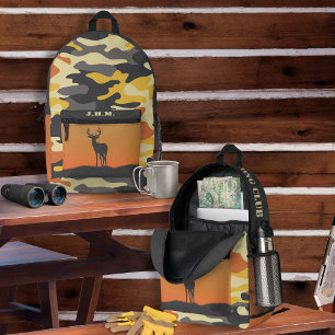 Whitetail Deer und Camouflage Bedruckter Rucksack