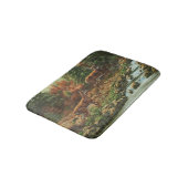 Whitetail Deer und Wasserfall Badematte (Schrägansicht)