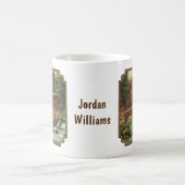 Whitetail Deer und Wasserfall Kaffeetasse (Mittel)